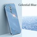 For OPPO Reno2 F / OPPO Reno 2F Back Cover Shiny Plating Square Bumper Soft Silicone Shockproof Protective Case. 