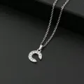 Silver Stainless Steel Alphabet Necklace/Locket/Pendants for Girls/Women with Chain - A to Z Your Customized/personalized Name Alphabets. 