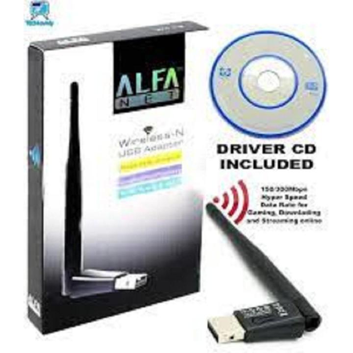 Original Alfa W113 Wifi Usb Adapter | 150Mbps Wireless Network Card | Mini USB 2.0 WiFi Adapter | Antenna PC LAN 802.11 b/g/n WiFi Receiver Dongle | High Speed Wifi Receiver | Long Range | High Quality
