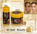 24K Gold Series Skin Polish Brightening Skin Polish Bleach Set for Radiant Glow Facial Kit 125ml (Alisha). 
