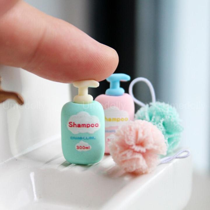 Cute 1/12 Scale Mini Shampoo Washball for Barbies OB11 Doll Miniature Dollhouse Bathroom Decoration Accessories Toy