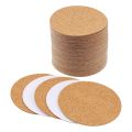 -Adhesive Cork Coasters,Cork Mats Cork Backing Sheets for Coasters and DIY Crafts Supplies (60 Pcs, Round). 