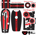 complete 70cc bike chain cover engine and fornt shock sticker. 