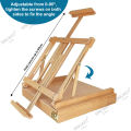 SINOART LOW NOQ Art Easel box In stock table top easels for display beech wood. 