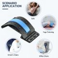 Back Cracking Device Lower Back Stretcher - Back Cracker Board 4 Levels Chiro Board, Back Popper Back Stretcher for Lower and Upper Back Pain Relief, Adjustable Spine Board Lumbar Stretcher, Black. 