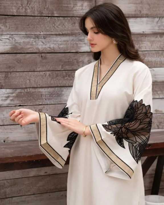 linen block print 2pc