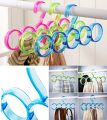 Single Line Acrylic Hanger Plastic Ring Hanger for Scarf, Shawl, Tie, Belt, Closet Accessory Wardrobe Organizer. 