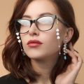 Mask Chain Pearl Hanging Neck Glasses Chain Heart-shaped Mask Anti Loss Chain. 