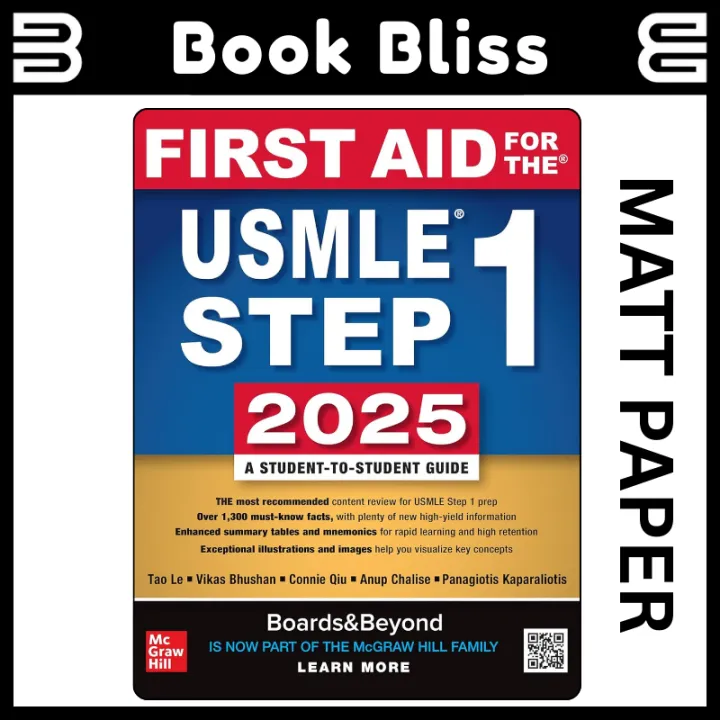 First 37270 First Aid For The USMLE STEP 1 Edition 2025 [A student-to-student guide ...