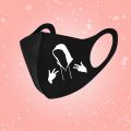 Chal Oye Logo Logo Customized 3D Fasion Masks_Black Masks_ Boys/Girls Masks_Washable Masks. 
