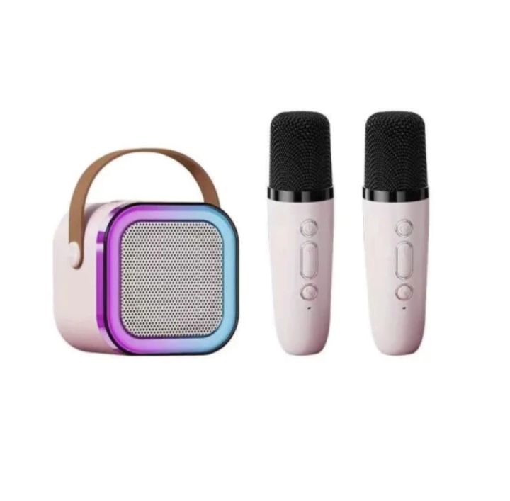 Bluetooth Speaker (Portable) with 2 Mics, Karaoke Speaker with Wireless ...