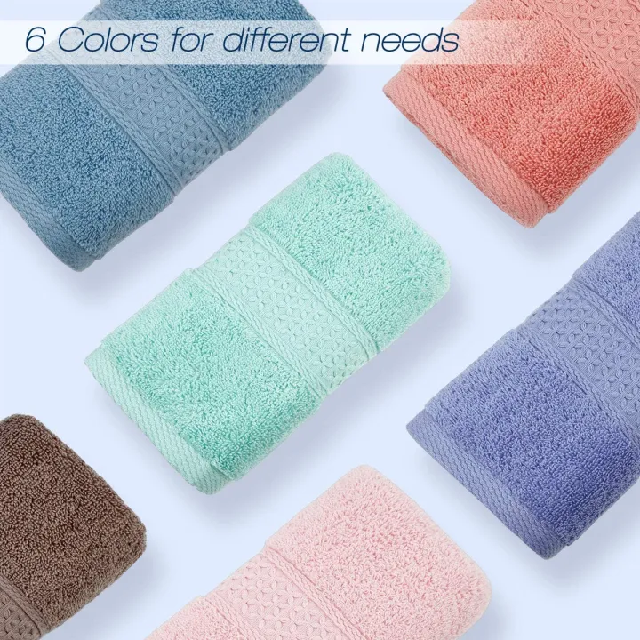 Hand%20Towel%20Face%20Towel%20Washcloths%20Set%20Ultra%20Soft%20Cotton%20Hand%20Towels%20with%20Assorted%20Colors%20(30%20x%2030%20Cm)%20Lightweight%20and%20Quick%20Dry%20Bathroom%20Towels%20-%20Image%204