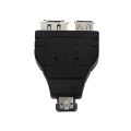 Wholesale Power Esata To Esata + USB Combo Splitter Converter Adapter Connector Hard Disk Cable Dual Port Converters Universal. 