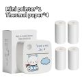 DOLEWA Mini Printer Portable Printer Thermal Printing Sticker Wireless Inkless Pocket Printer Self-adhesive Label 1200mAh. 