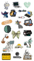 Funny Software Engineer Sticker Coding & Programmer Laptop Stickers, Cute Tech Nerd Decals, Computer Science Student Gift Journal Stickers Pack Of 21 Each Size 2Inchx2Inch. 