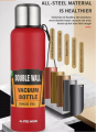 1000 ML Double Wall Vacuum flask Insulated Thermos Bottle Outdoor Stainless Steel Water Bottle. 