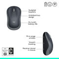 Logitech M185 Wireless Mouse (Swift Grey) with USB Mini Receiver, Compatible with PC, Mac, Laptop. 