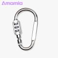 Amamia Carabiner Combination Lock Set Password Outdoor Mountaineering Buckle Lock. 