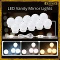 Vanity Mirror Lights LED BULB for Makeup Mirror Stand (10 Bulbs in 3 Lights Mode). 