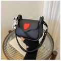 DishyKooker Crossbody Bags For Women Trendy Flap Crossbody Purse Cute Heart Shape Contrast Color Trend Simple Handbag Messenger Bags. 