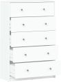Sleek Wooden Five Drawer Sideboard - Classic Wooden Chester Design with Spacious Drawer Cabinet for Stylish Storage. 
