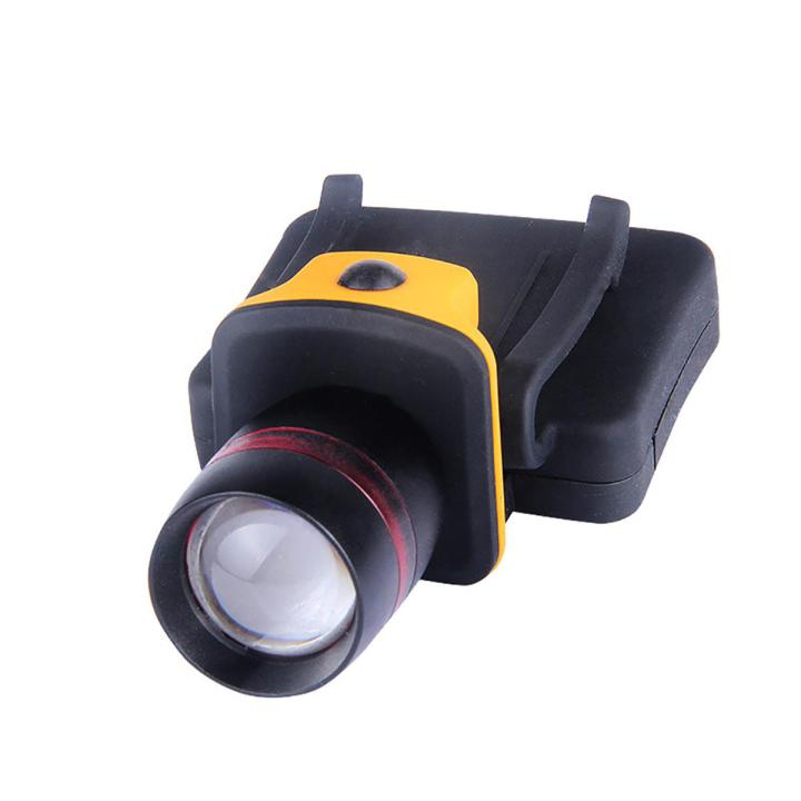 Telescopic Zoom Headlight Cap Brim Clip Lamp Night Outdoor Light Flashlight