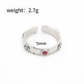 A Set Anime Howl's Moving Castle Cosplay Ring Howl and Sophie Adjustable Red Blue Crystal Rings for Women Men couple jewelry. 