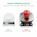 imported LED Precision Digital Kitchen Scale Food Stainless Steel Electronic Scale Small Food Scale Gram Electronic Scale LED Display Kitchen Weighing Scale with Multifunction for Food Cooking Original Genuine Best 1g minimum 10kg maximum. 