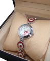 Kimio Ladies Fashion Oval Bracelet Watch - Red. 