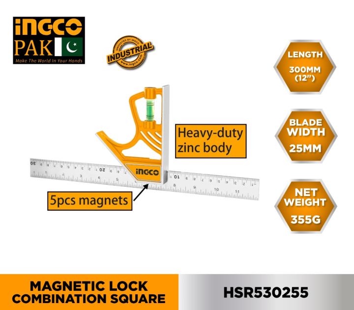 Ingco%20Magnetic%20lock%20combination%20square%2012"%20-%20Image%202