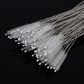 Bending Stainless Straw Brush Cleaner Soft Hair Suction Glass Tube Cleaning Brushes Baby Kids Bottle Brush Long Handle Reusable. 