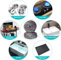 Pack of 1/2/3/6 Stainless Steel Dish Washing Sponge – Kochi – Wool - Joona – Scrub - Bartan Dhony Wali Kochi - SPONGE SINK CLEANER STAINLESS STEEL WOOL. 