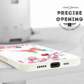 Hontinga for Vivo V21E Y73 2021 Back Cover Colored Butterflys Side Design Phone Case Square Soft Liquid Silicone Cover. 