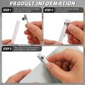 Metal Pencil Clips Slide on Pencil Pocket Clips Snap in, Pencil Holder Clip Metal Hangable Portable Pencil Clips, 60 Pcs. 