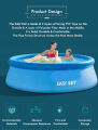 Easy Set Inflatable Puncture Resistant Swimming Pool 10 feet length 2.5 feet deep with Free Air pump(28120). 
