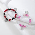RelaxHazbin Angle Bracelets for Couples Best Friend His and Her Anime Merch Cosplay Matching Bracelets Gifts for Women Men. 