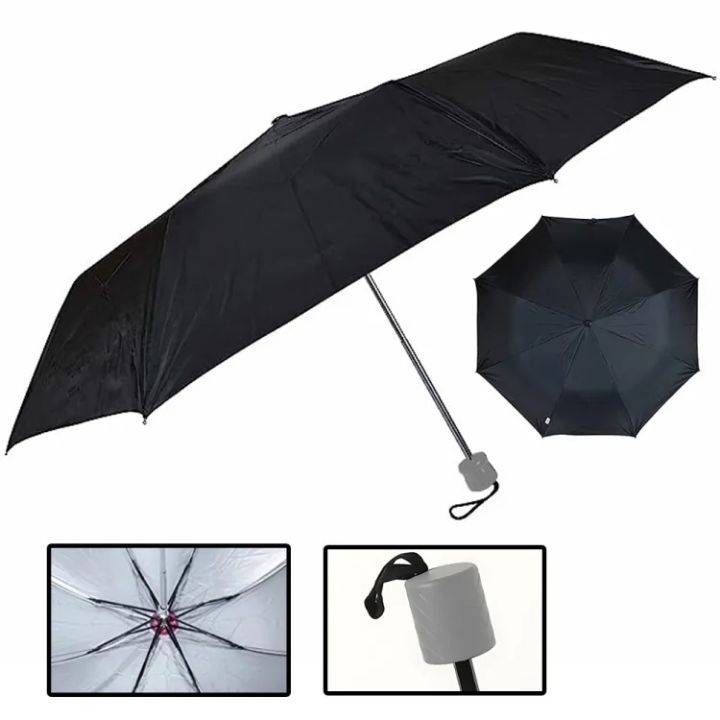 Folding%20Umbrella%20Compact,%20Wind%20Resistant,%20UV%20Protection%20for%20Men%20and%20Women,%20Black%20-%20Image%202