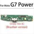 New For Motorola Moto G7 Power G6 G7 Play USB Charging Port Mic Microphone Dock Connector Board Flex Cable. 