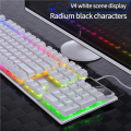 3-in-1 Gaming Combo –  RGB Wired Keyboard (Splash-Proof, Soft Keys), RGB Mouse  & Free Mouse Pad | Complete Gaming Setup for  PC Computer Game  & Laptop – Special Discount Offer - 112 Keys - By Panorama. 