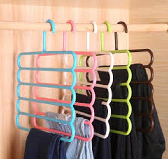 Anti-Slip%20Magic%20Multiple%20Layer%20Trousers%20Hanger%20Multifunction%20Pants%20Closet%20Belt%20Holder%20Rack%20S-Type%205%20Layers%20Saving%20Space%20-%20Image%202