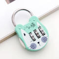 Lock Handbag Safe Lock Locker Combination Lock Secure Luggage Lock Cute Cat Code Lock Mini Travel Padlock. 