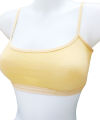 Soft Cotton Jersy Plain Half Body Shameez Sports Camisole Training Bra Inner Wear Vest Wrap Chest Bra For Little Teenager Girls (10-15 Years) - Color Skin/Black/White. 