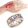 Torina Crystal Quartz Ionix Ring Ionix Therapy Quartz Crystal Ring For Weight Loss Lymph Drainage Magnetic Therapy Ring Women. 