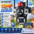15 MP =5MP+5MP+5MP  Ptz Wifi Outdoor Security  Camera Lens, 3 Screen, CCTV,Color Night Vision Auto Tracking, Waterproof15MP WiFi Camera with Three Lens Three Screen Color Night Vision PTZ Outdoor Waterproof Security IP Camera CCTV Surveillance Cam. 