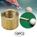 10x Billiard Cue Ferrules Billiard Cue Head Repair Billiard Cue Stick Ferrule Pool Cue 10.5mm. 