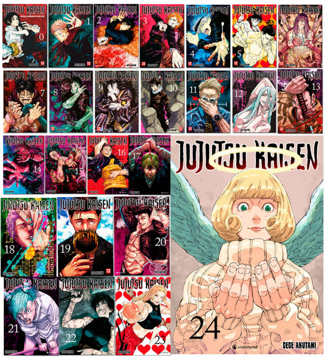 Jujutsu Kaisen Series (Vol. 0-24) 24 Books Manga Collection Set by Gege Akutami