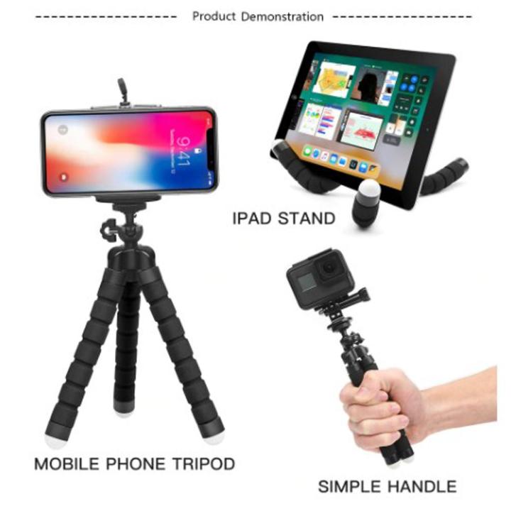 Universal Smartphone Mini Flexible Tripod Sponge Octopus Stand Handle Grip For All Smartphones Camera