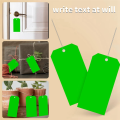 100 Pieces 4 3/4Inch X 2 3/8Inch Plastic Shipping Tags with Wires Blank Labeling Tags Waterproof Hang Tags Durable. 