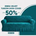 Zebra style velvet sofa cover for 3 seater 5 seater 6 seater and 7 seater sofa set, customise jumbo size- all color. 