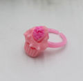 1 Pcs Baby Girls &boys ring  Mixed styles Cartoon Animal vegetables and fruit Lovely Candy Color Plastic Rings. 